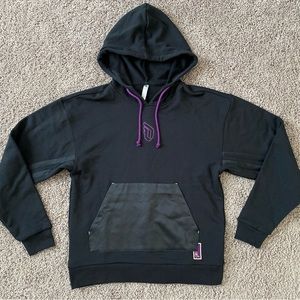 Adidas Dame 8 Inn Hdy Basketball Sports Hooded Pullover Long Sleeves Black 2XL